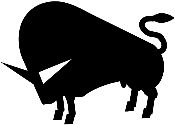 Buffalo silhouette vinyl sticker. Customize on line. Animals Insects Fish 004-1005  